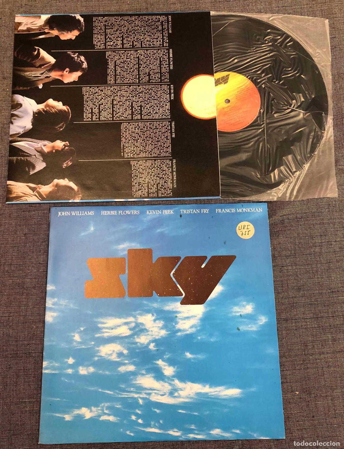 Discos de vinilo: LP SKY. JOHN WILLIAMS HERBIE FLOWERS KEVIN PEEK TRISTAN FRY FRANCIS MONKMAN. ARIOLA 1979