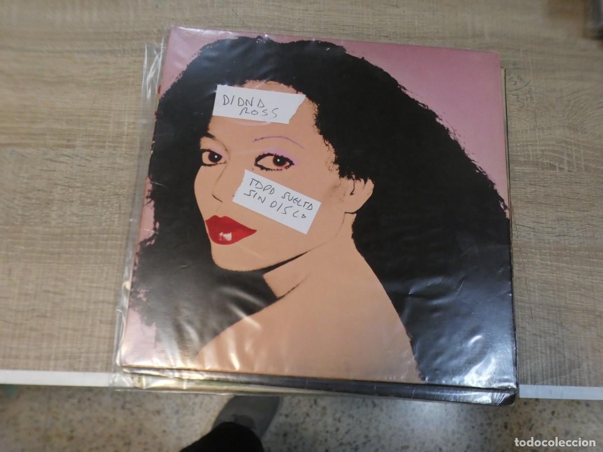 Discos de vinilo: ARKANSAS1980 LOTT745 VINILO DESTROZADISIMO A TU RIESGO 1 EURO DIANA ROSS TAPA SUELTA NO HAY DISCO
