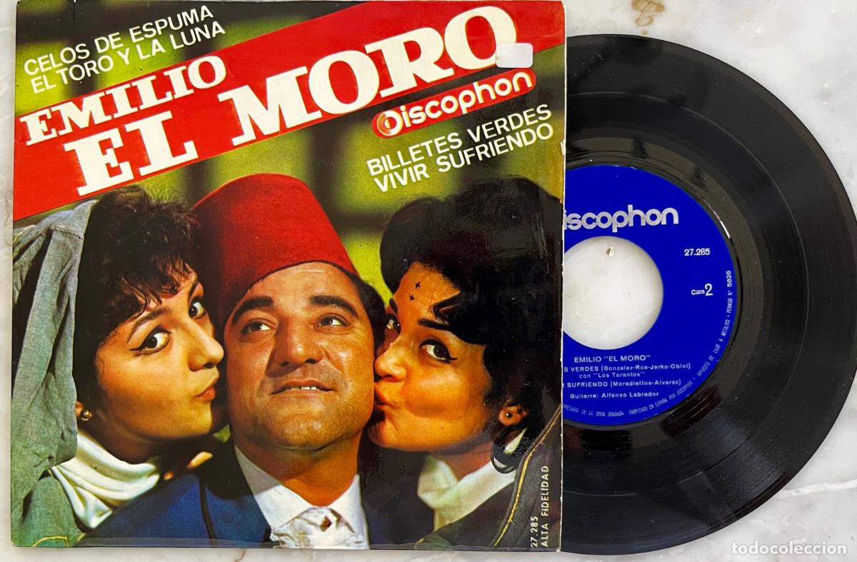 Discos de vinilo: EMILIO EL MORO. CELOS DE ESPUMA + 3 TEMAS. EP ESPA&Ntilde;A 1964