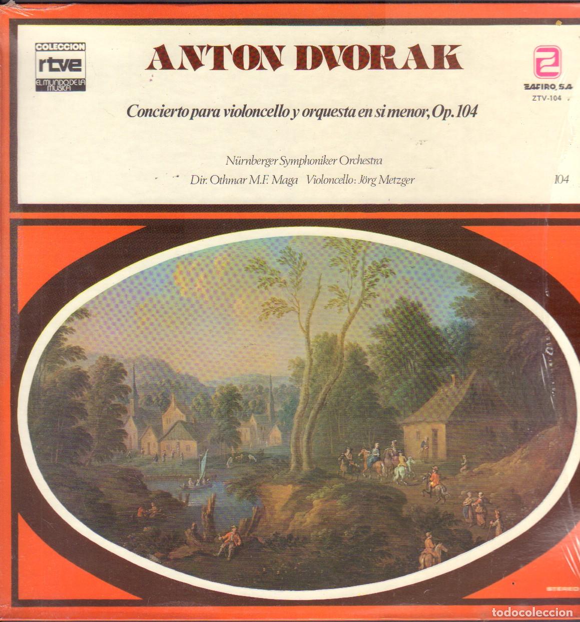 Discos de vinilo: ANTON DVORAK - CONCIERTO PARA VILONCELLO . OP. 104 / COL. RTVE. N&ordm; 104 / LP ZAFIRO 1979 RF-26647