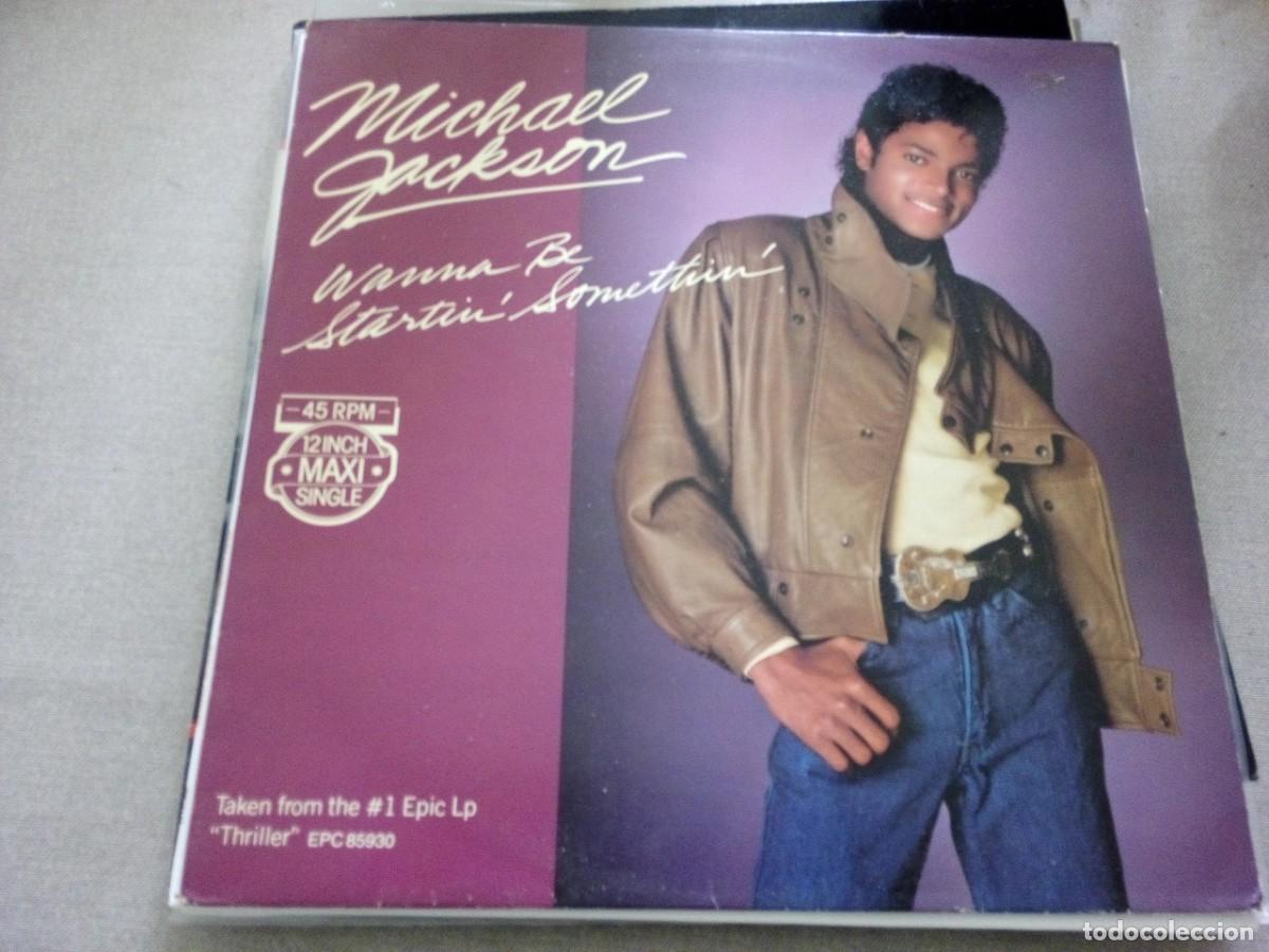 Discos de vinilo: Michael Jackson - Wanna Be Startin' Somethin' (12&rdquo;, Maxi) 1983