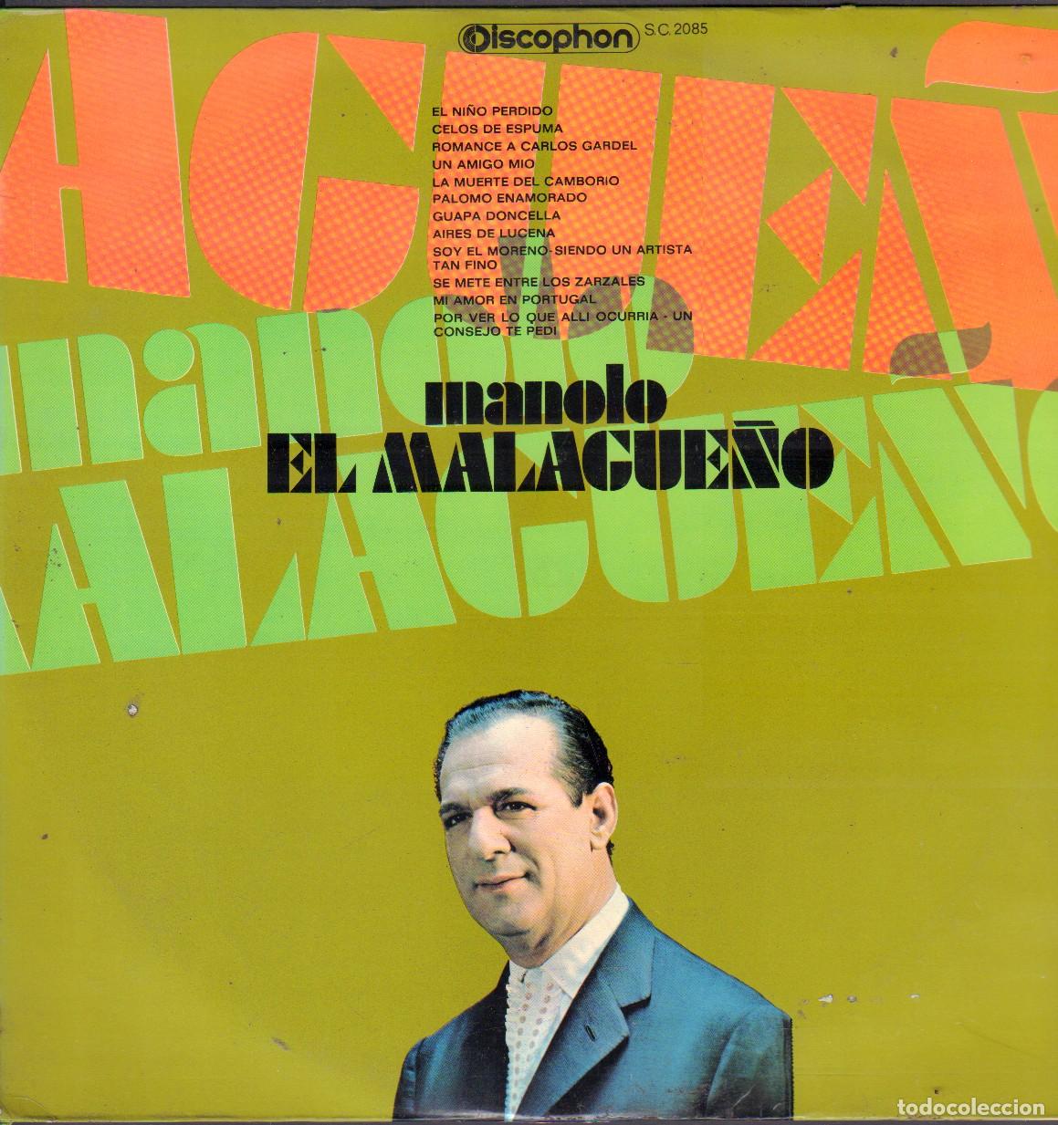 Discos de vinilo: MANOLO &rdquo;EL MALAGUE&Ntilde;O&rdquo; - EL NI&Ntilde;O PERDIDO, CELOS DE ESPUMA.../ LP DISCOPHON 1971 RF-26669