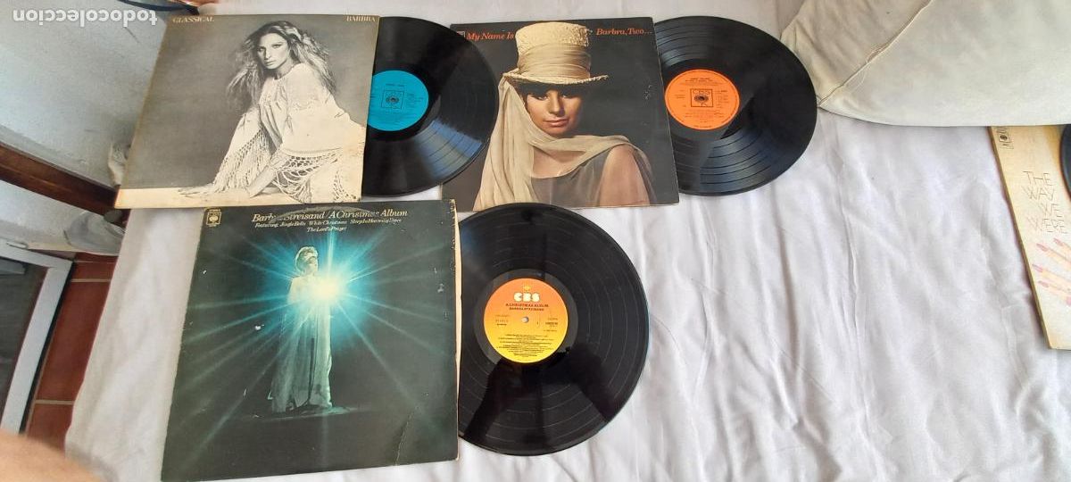 Discos de vinilo: 3 LPs BARBRA STREISAND A Christmas album - Classical - My name is Barbra two. CBS 63158-73484-62603
