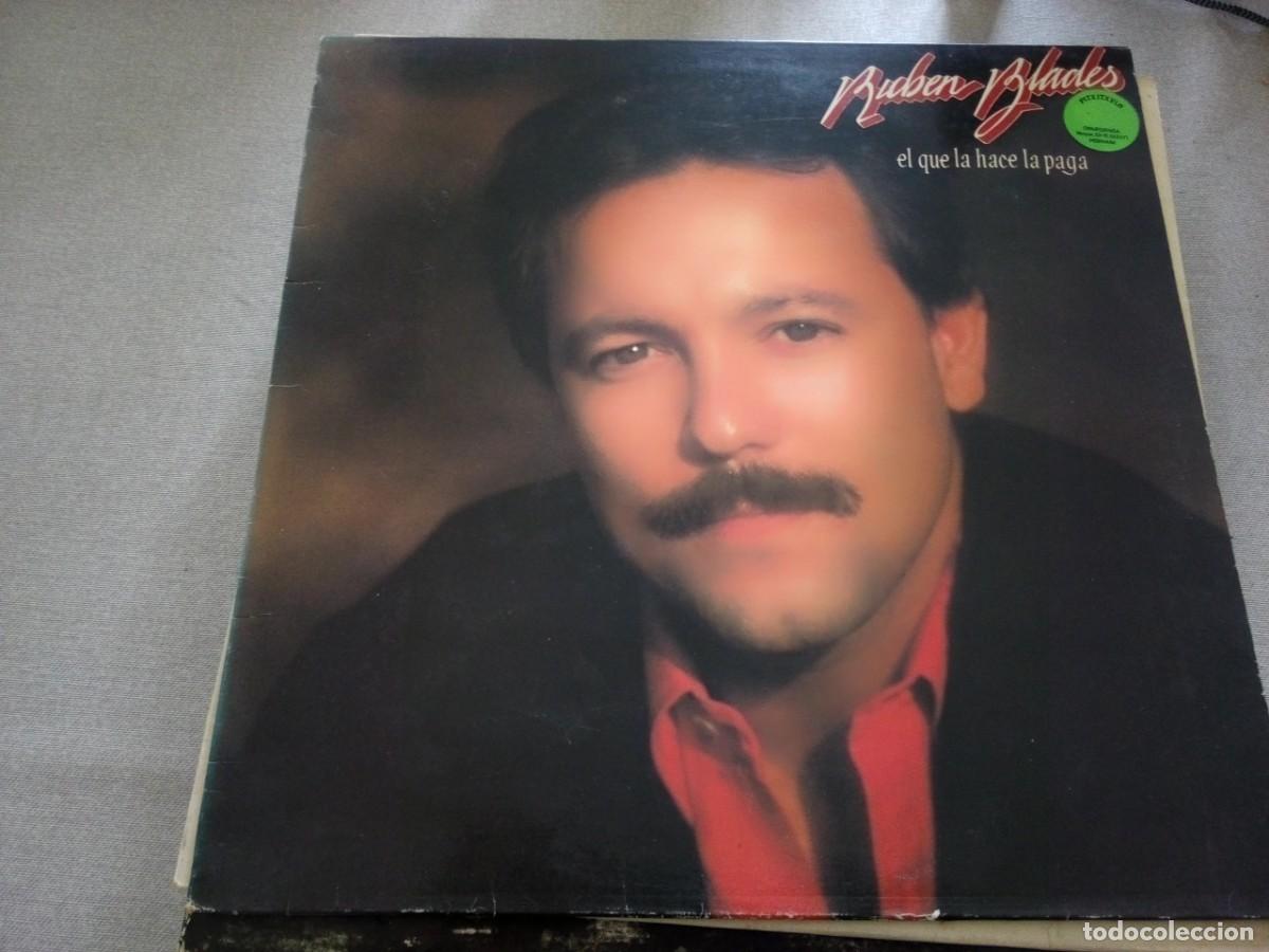 Discos de vinilo: RUBEN BLADES EL QUE LA HACE LA PAGA LP MANZANA