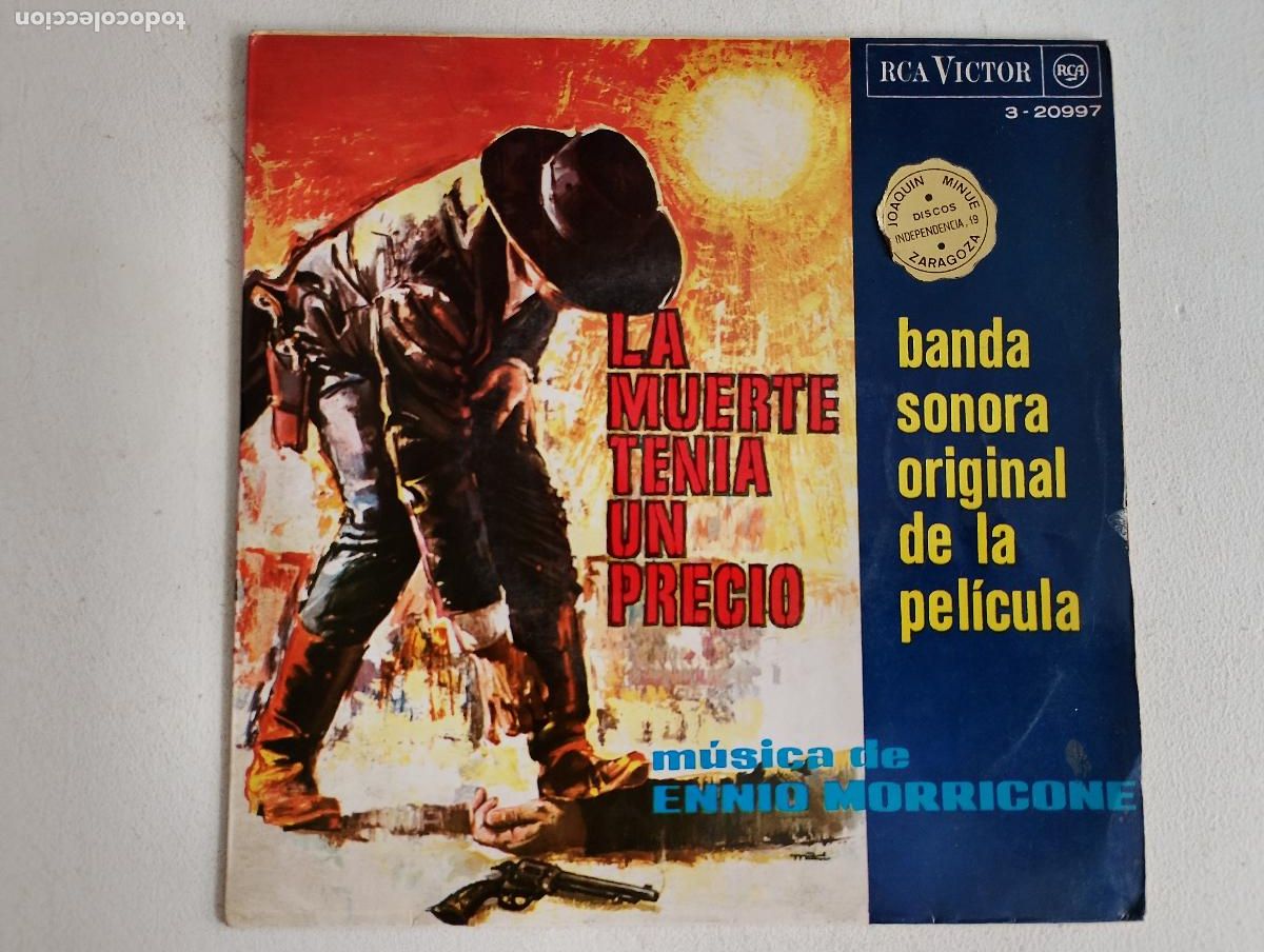 Discos de vinilo: Ennio Morricone &ndash; La Muerte Ten&iacute;a Un Precio (Banda Sonora Original De La Pel&iacute;cula) ed espa&ntilde;ola
