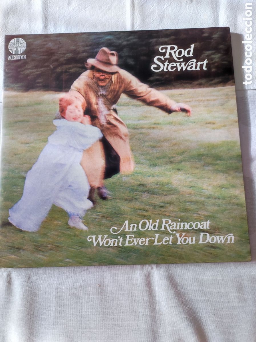 Discos de vinilo: ROD STEWART - AN OLD RAINCOAT WON'T EVER LET YOUR DOWN
