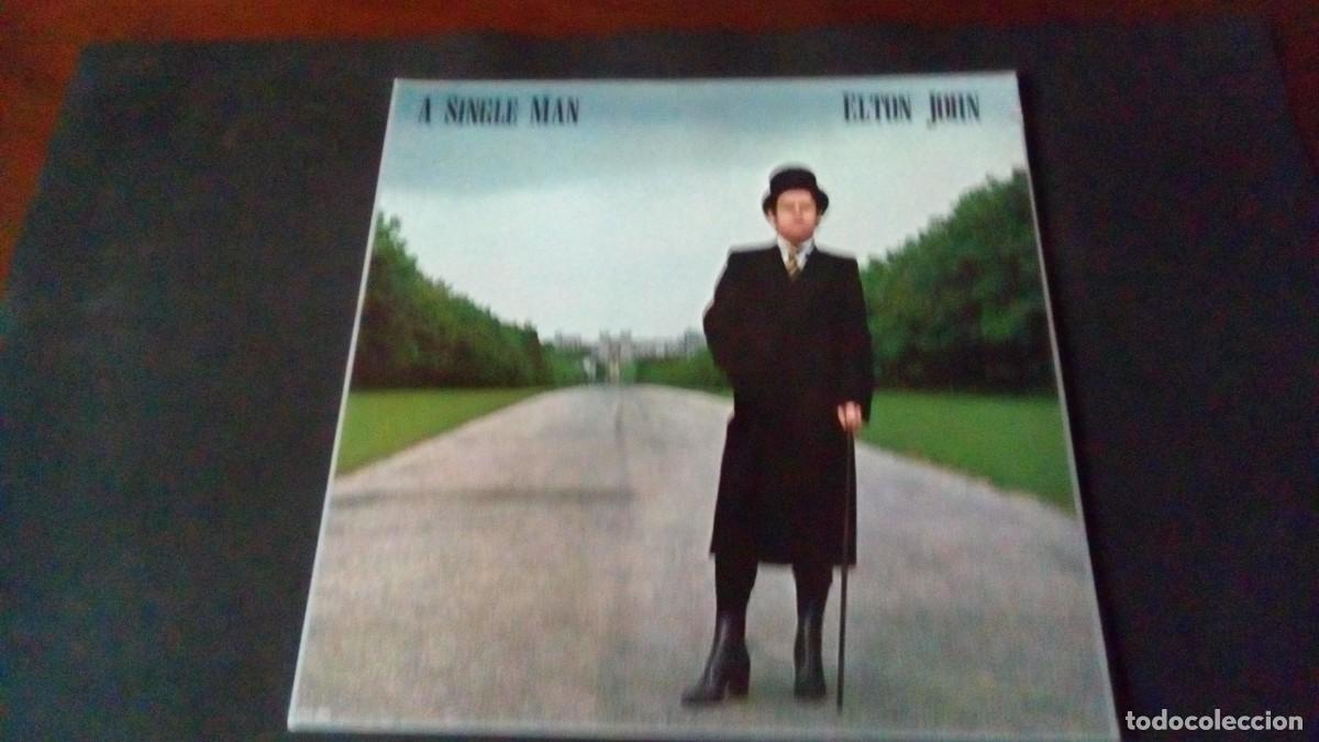 Discos de vinilo: LP- VINILO.- ELTON JOHN &ldquo;A SINGLE MAN&rdquo; (MCA RECORDS 1978).-DISCO COMO NUEVO