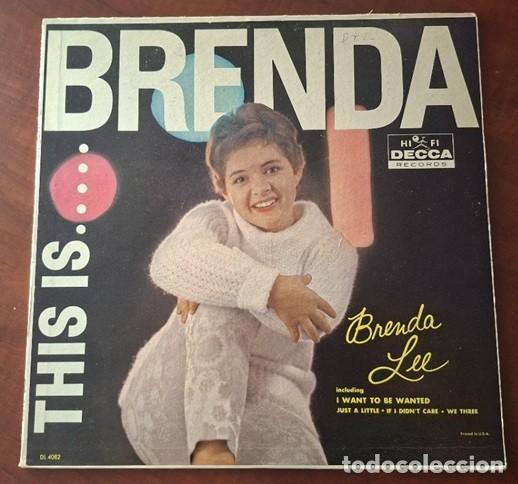 Discos de vinilo: Brenda Lee &ndash; This is Brenda &ndash; DECCA DL 4082 (Ed. USA) &ndash; 1960