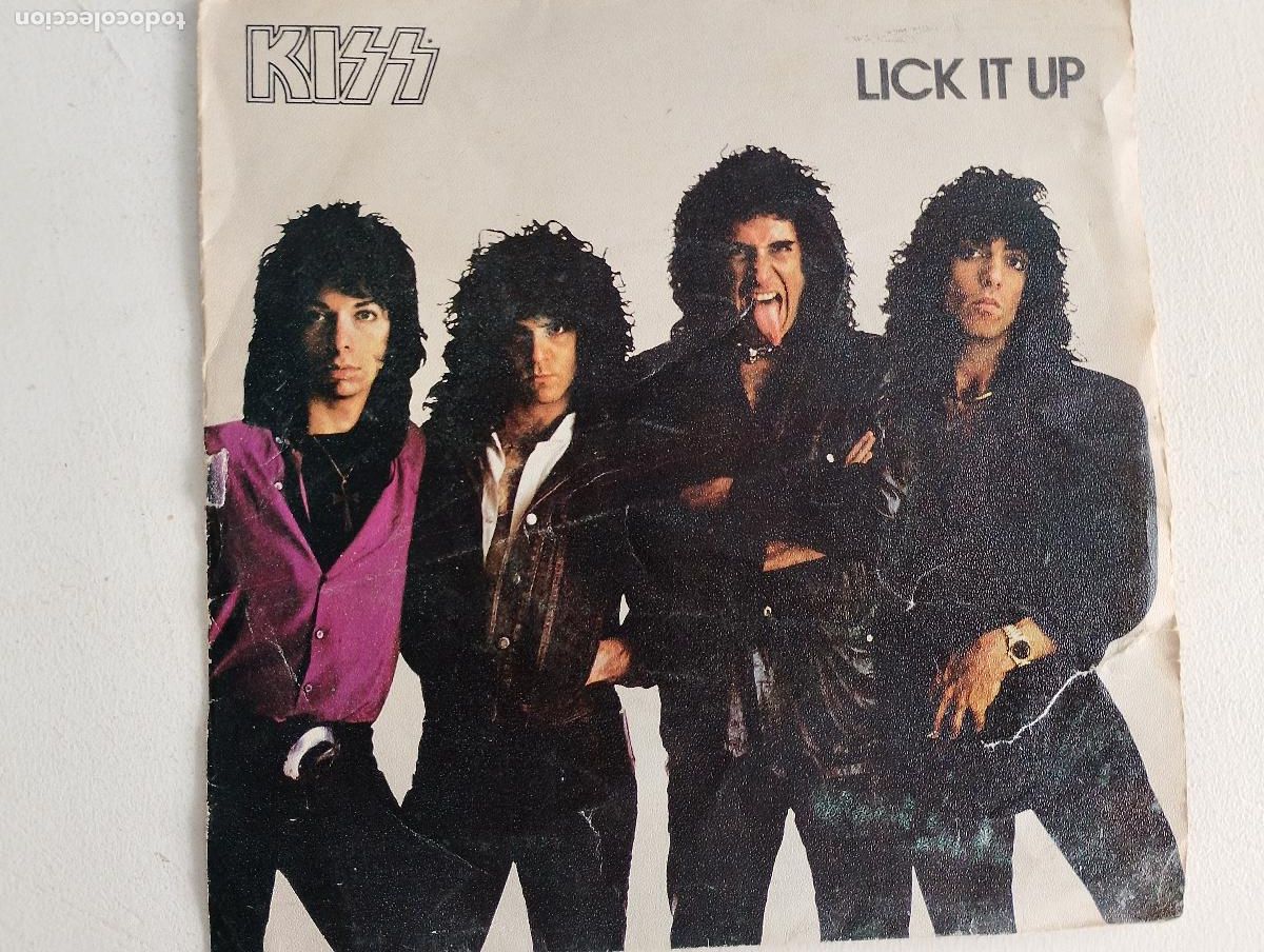 Discos de vinilo: Kiss &ndash; Lick It Up,1983, ed espa&ntilde;ola