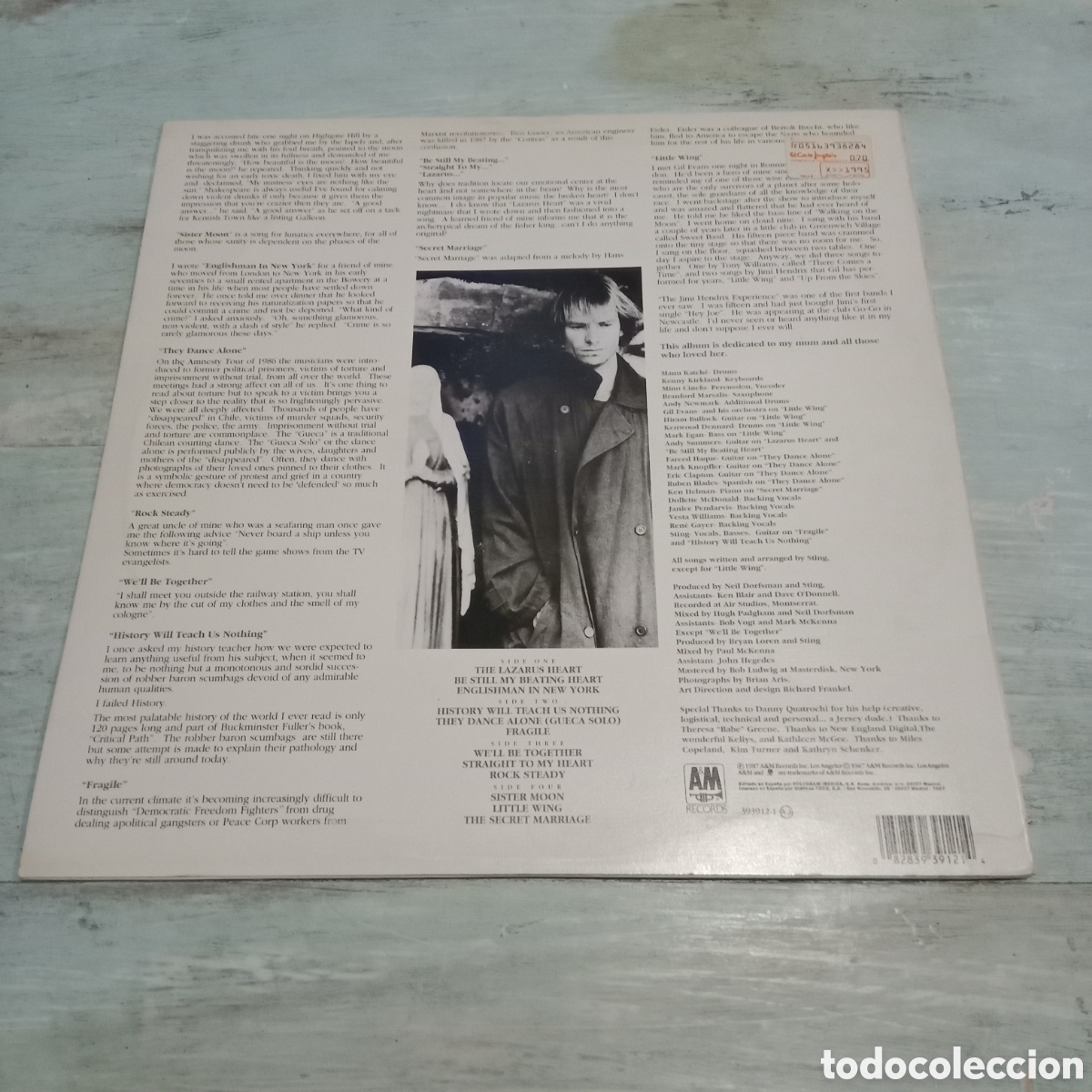 Discos de vinilo: STING - ... NOTHING LIKE THE SUN - LP DOBLE - Foto 2