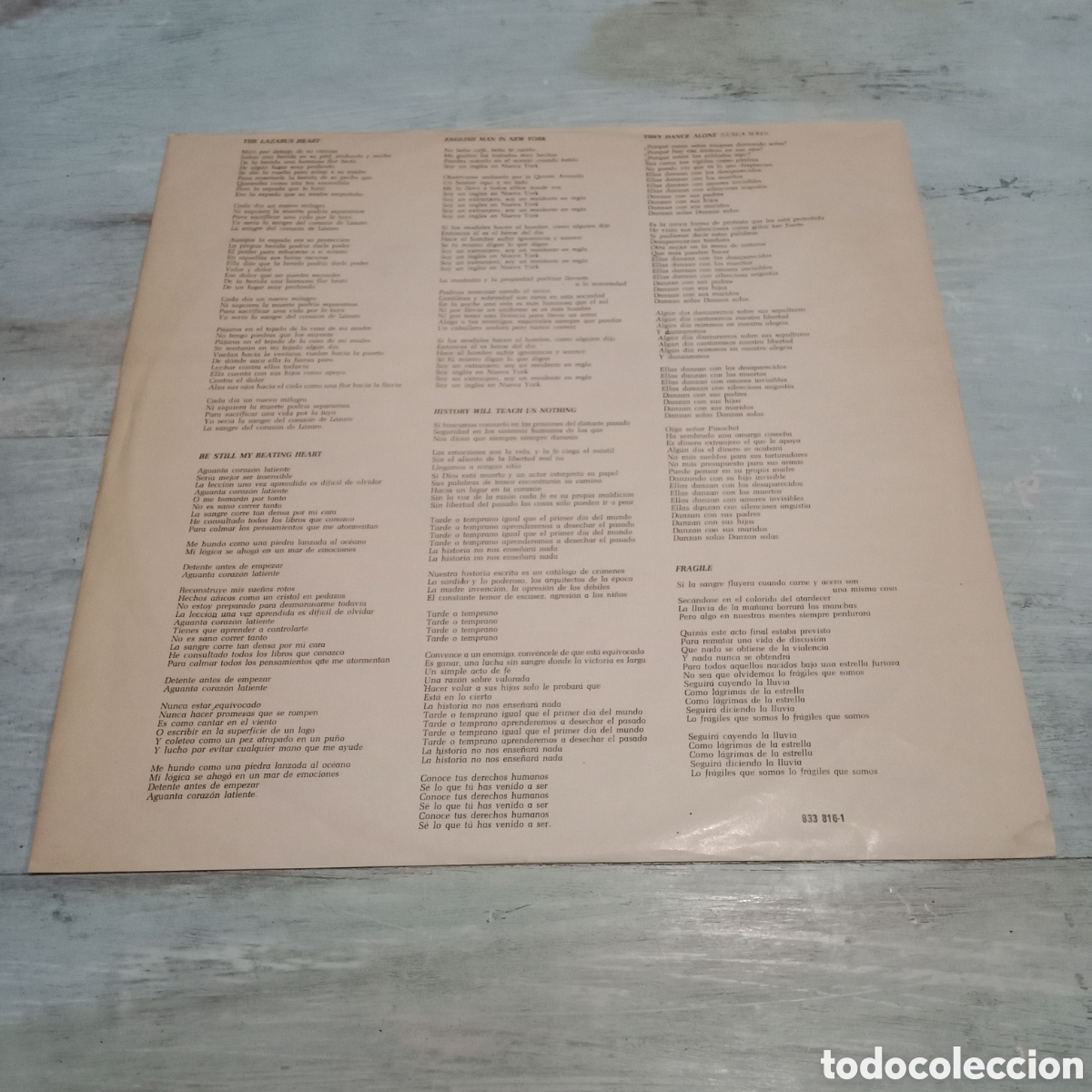 Discos de vinilo: STING - ... NOTHING LIKE THE SUN - LP DOBLE - Foto 7