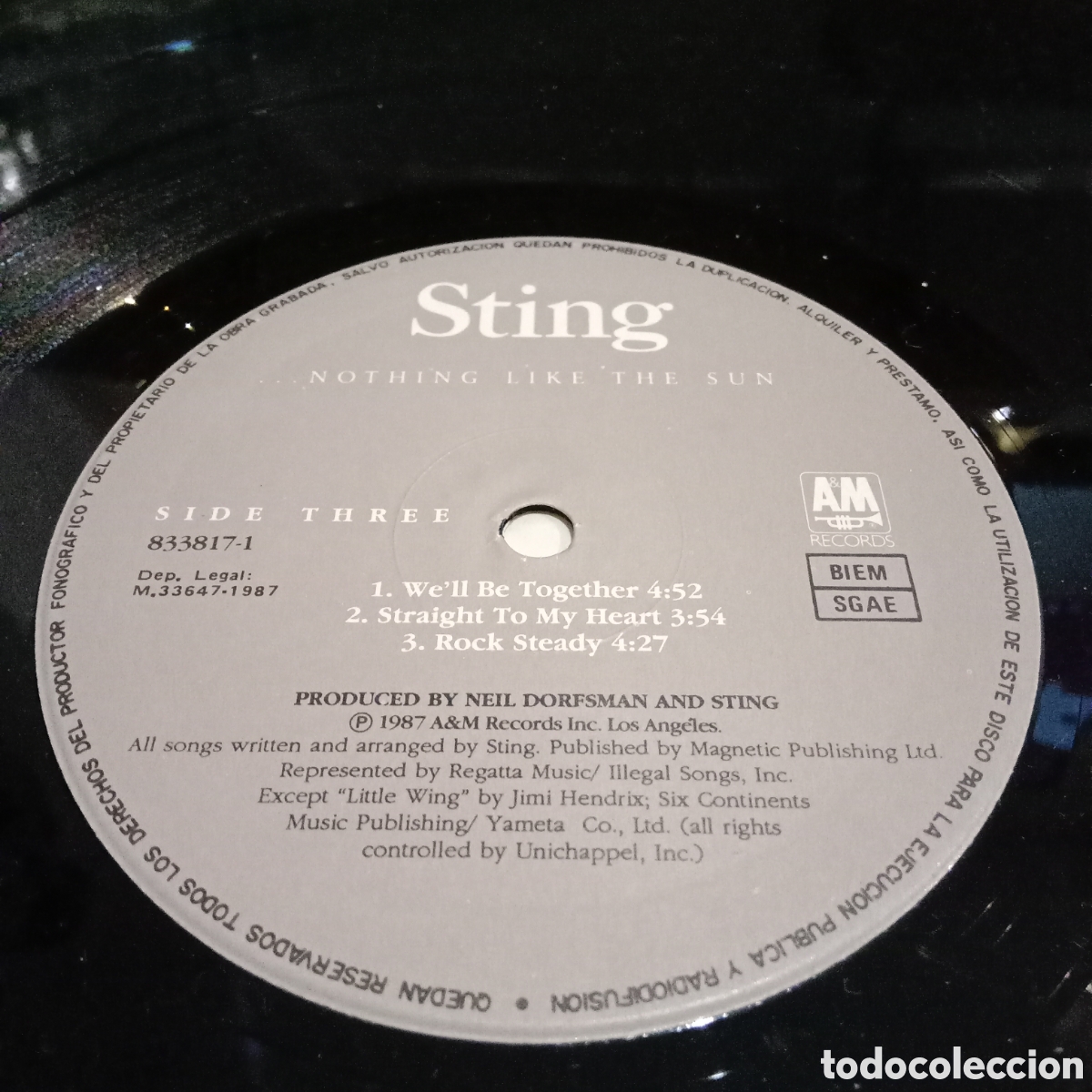 Discos de vinilo: STING - ... NOTHING LIKE THE SUN - LP DOBLE - Foto 11