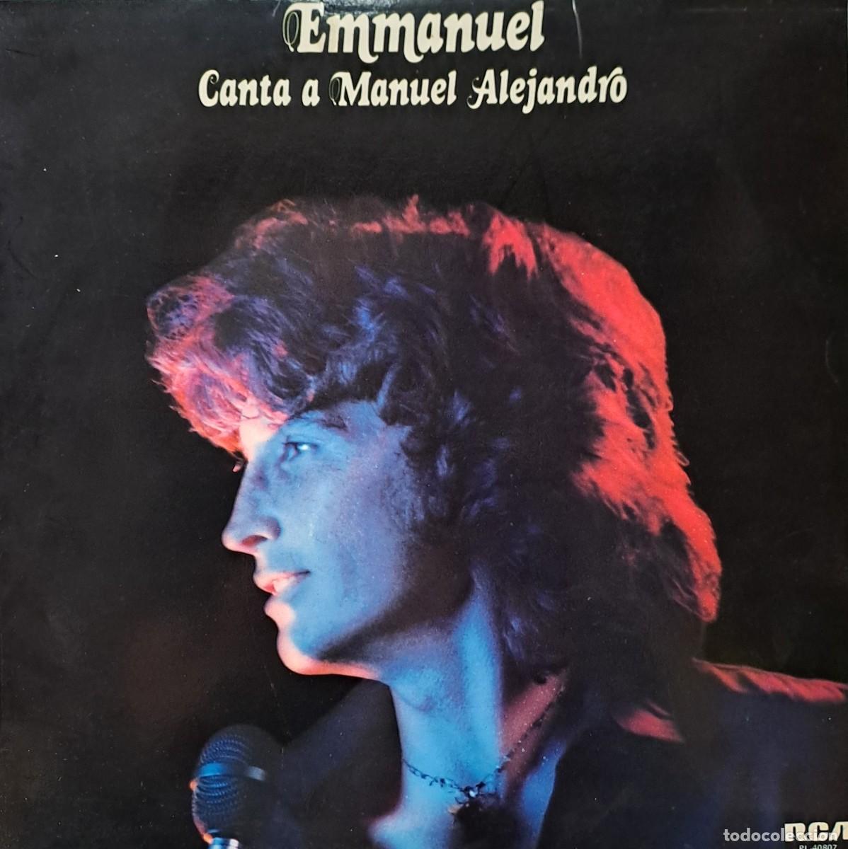 Discos de vinilo: LPs EMMANUEL, CANTA A MANUEL ALEJANDRO. TODO SE DERRUMBO DENTRO DE MI..... LP-SEXT-1380