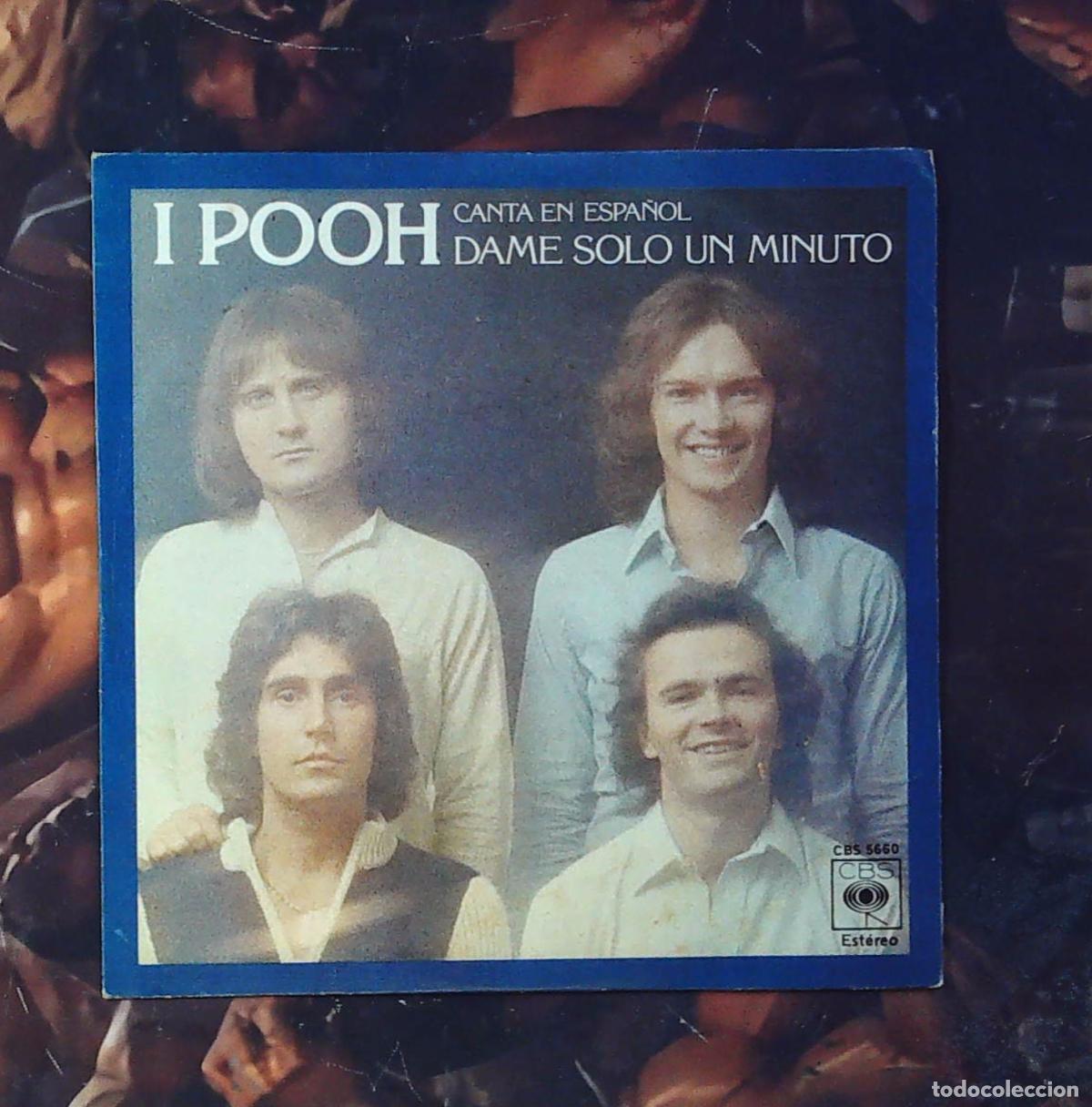 Discos de vinilo: disco single ep i pooh dame un solo minuto