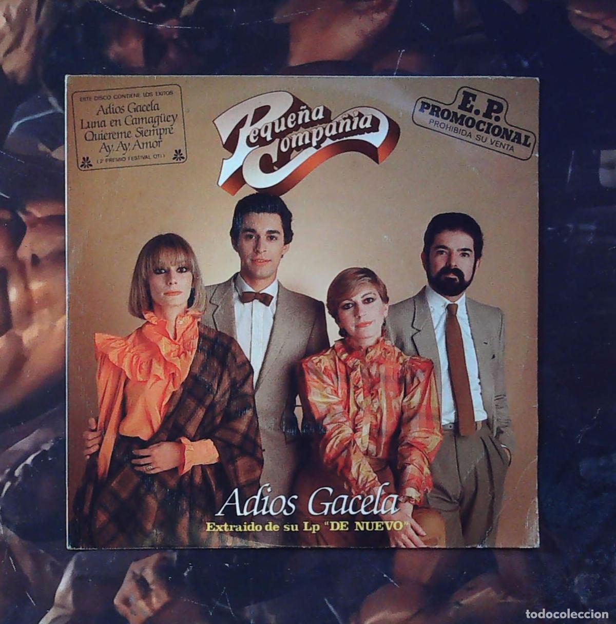 Discos de vinilo: disco single ep la peque&ntilde;a compa&ntilde;ia adios gacela