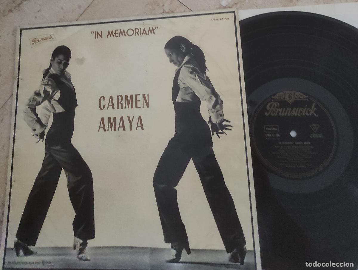 Discos de vinilo: CARMEN AMAYA-IN MEMORIAM-1963-LP-(ESPA&Ntilde;OL)