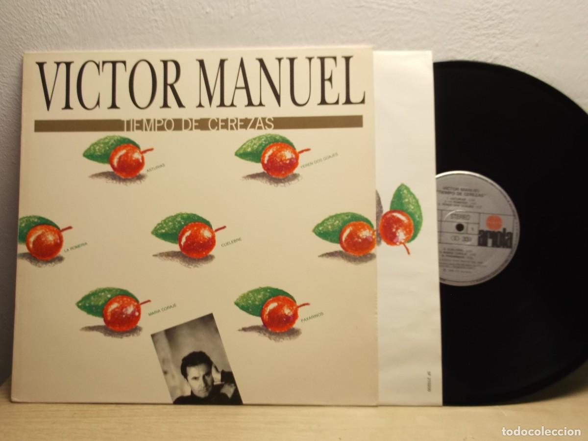 Discos de vinilo: Victor Manuel - tiempo de cerezas vinilo LP 1989