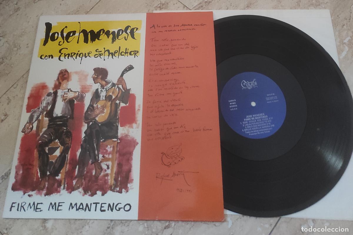Discos de vinilo: JOSE MENESE CON ENRIQUE MELCHOR. FIRME ME MANTENGO-EXCELENTE COMO NUEVO