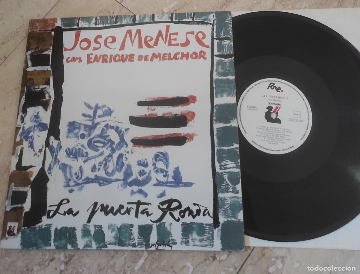 Discos de vinilo: JOSE MENESE CON ENRIQUE DE MELCHOR. LP. LA PUERTA RONDA. . 1987 EXCELENTE COMO NUEVO
