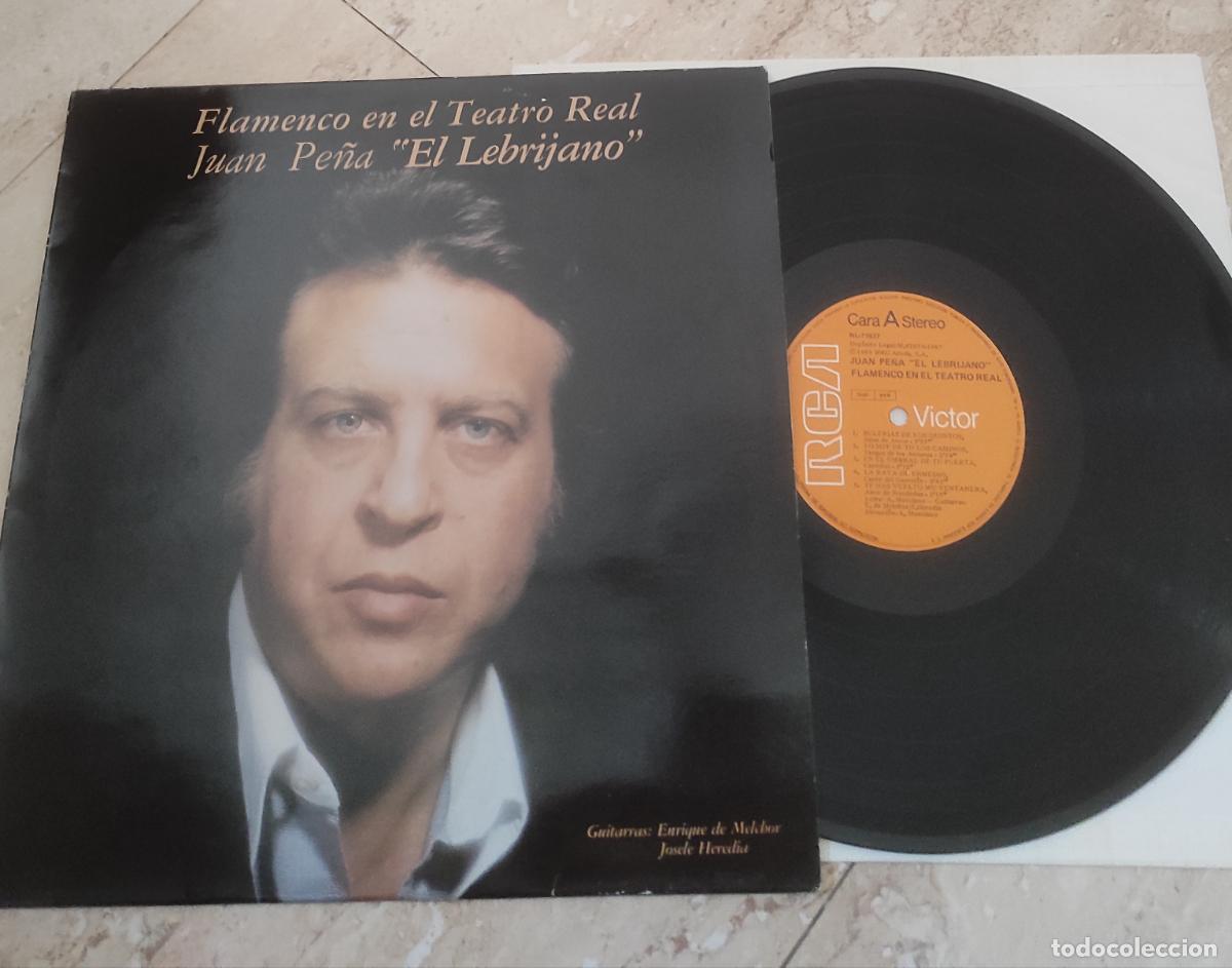 Discos de vinilo: JUAN PE&Ntilde;A EL LEBRIJANO- FLAMENCO EN EL TEATRO REAL. LP.-EXCELENTE COMO NUEVO