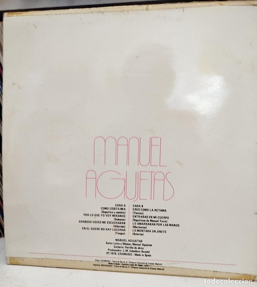 Discos de vinilo: Cantes gitanos de Manuel Agujetas. Gramusic - Foto 2
