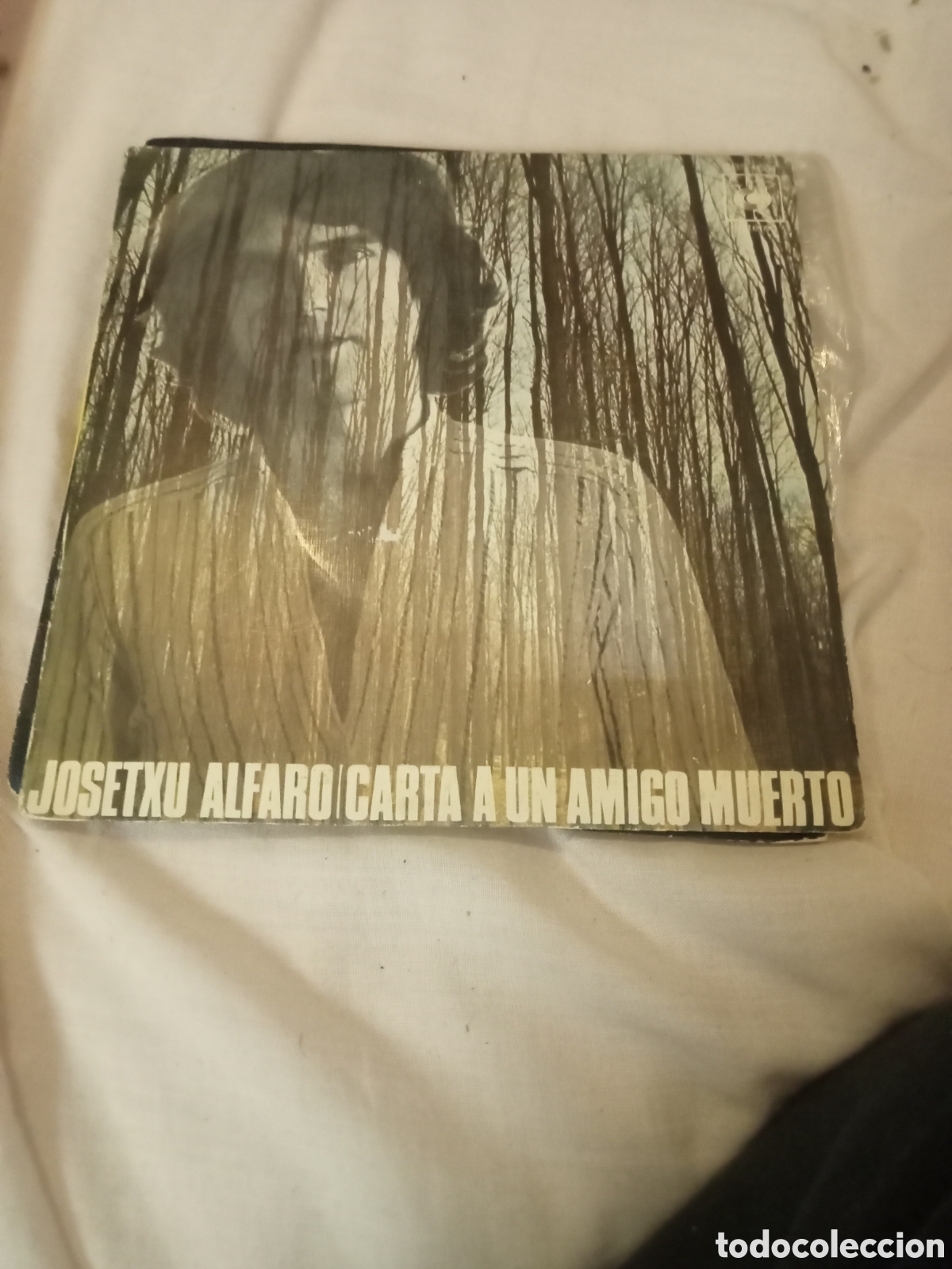 Discos de vinilo: Josetxu Alfaro. Carta a un amigo muerto