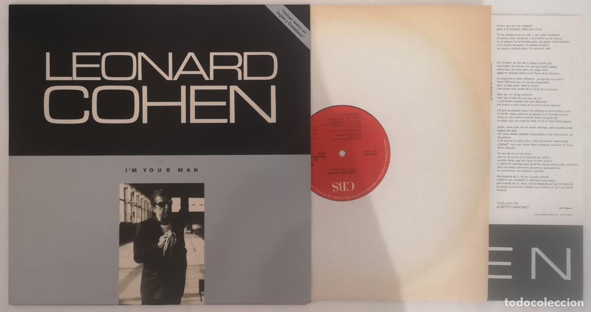 Discos de vinilo: DISCO VINILO LEONARD COHEN I'M YOUR MAN LP 1988 &iexcl;IMPECABLE!