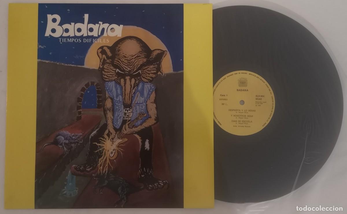 Discos de vinilo: DISCO VINILO BADANA TIEMPOS DIF&Iacute;CILES LP 1985 &iexcl;C&Oacute;MO NUEVO!