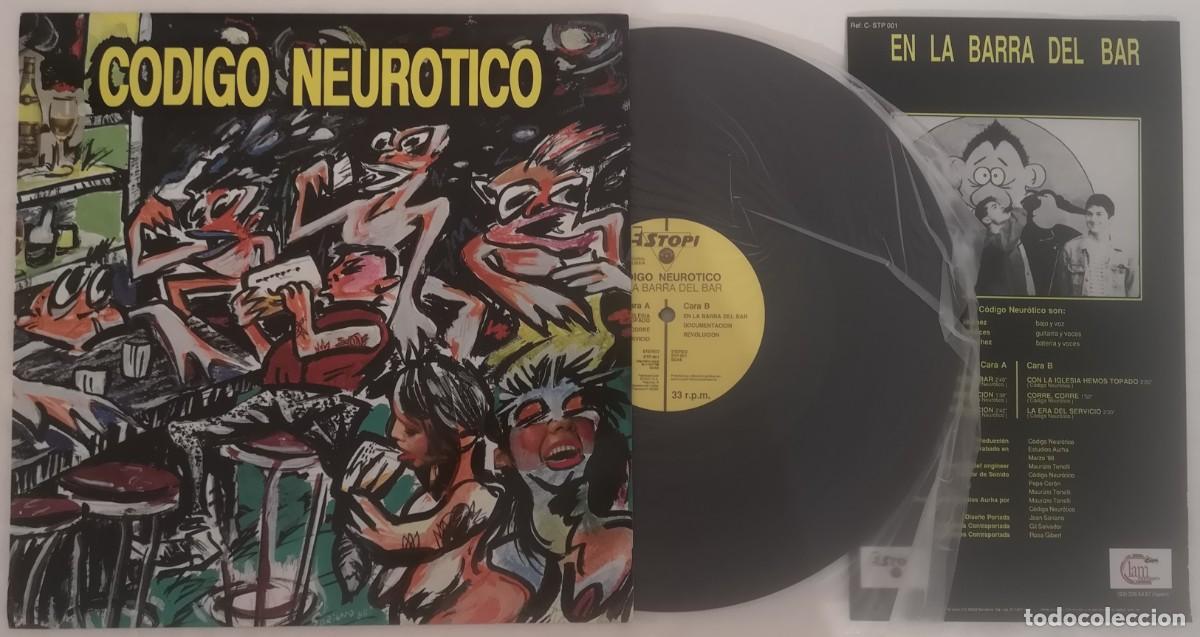Discos de vinilo: DISCO VINILO C&Oacute;DIGO NEUR&Oacute;TICO EN LA BARRA DEL BAR LP 1988 &iexcl;C&Oacute;MO NUEVO!