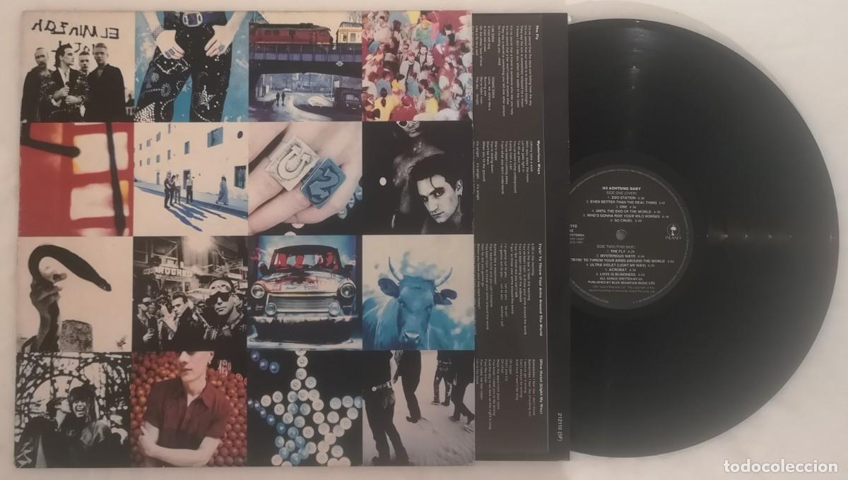 Discos de vinilo: DISCO VINILO U2 ACHTUNG BABY LP 1991 (2)