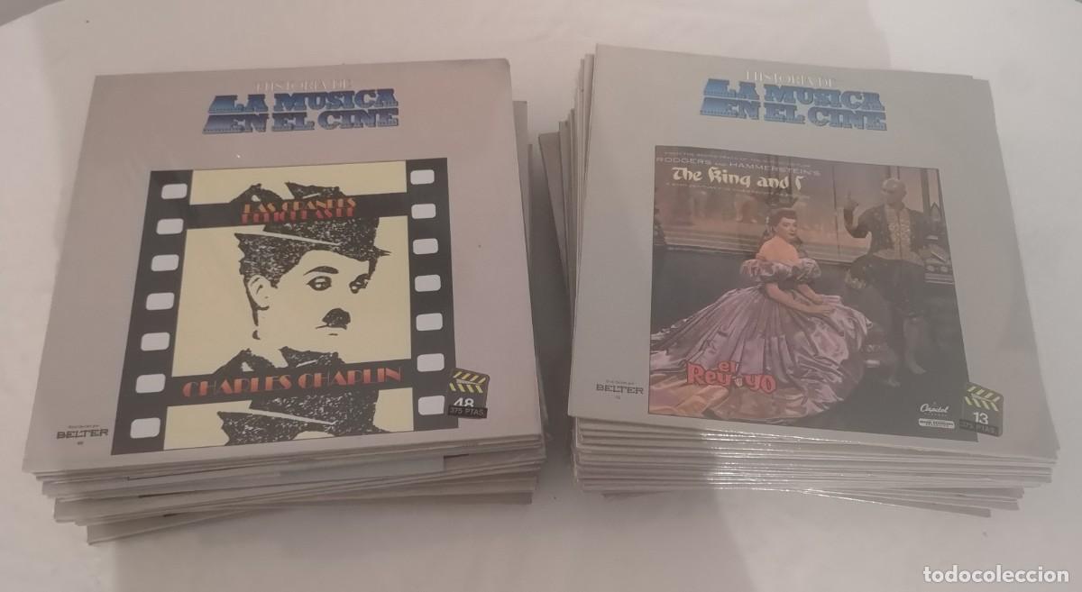Discos de vinilo: DISCO VINILO COLECCI&Oacute;N HISTORIA DE LA M&Uacute;SICA EN EL CINE 1-52 &iexcl;COMPLETA! &iexcl;NUEVA! LP 1982