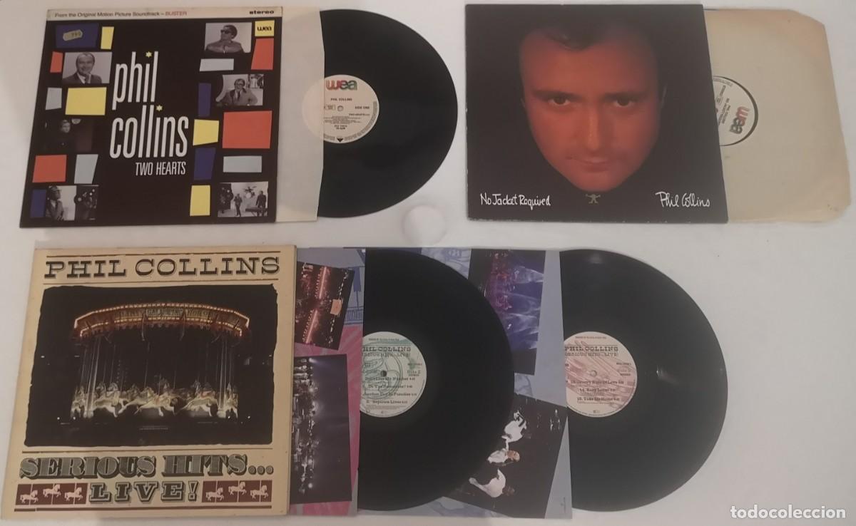 Discos de vinilo: LOTE 5 DISCOS VINILO PHIL COLLINS LP