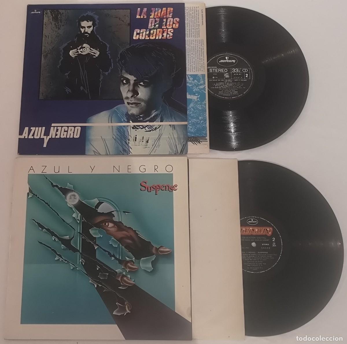 Discos de vinilo: LOTE DISCOS VINILO AZUL Y NEGRO LP