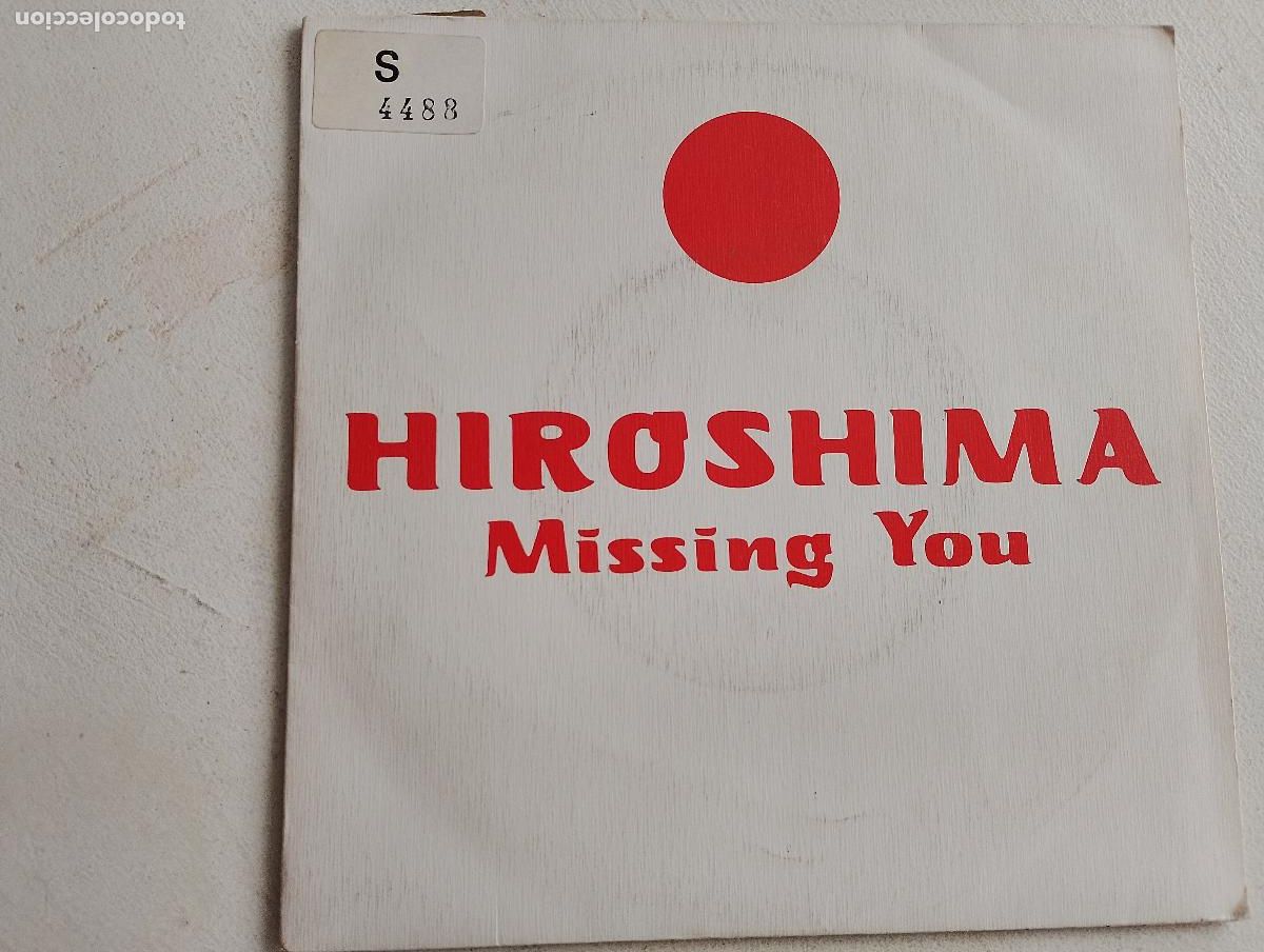 Discos de vinilo: Hiroshima &ndash; Missing You, ed espa&ntilde;ola 1990,Hard Rock promocional contiene la hoja de promocion radios