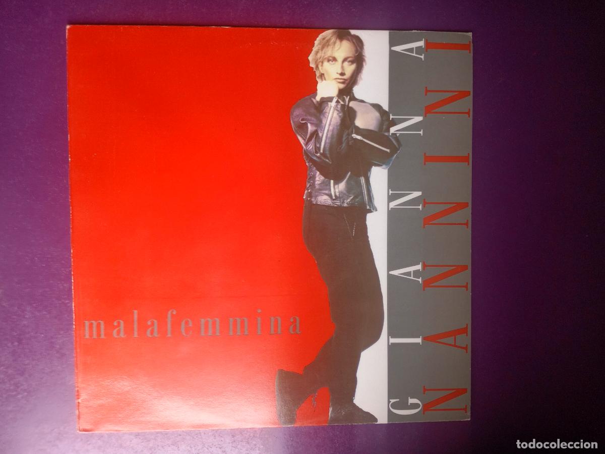 Discos de vinilo: Gianna Nannini &ndash; Malafemmina - LP POLYDOR 1988 - SIN USO - ITALIA POP ROCK 80'S