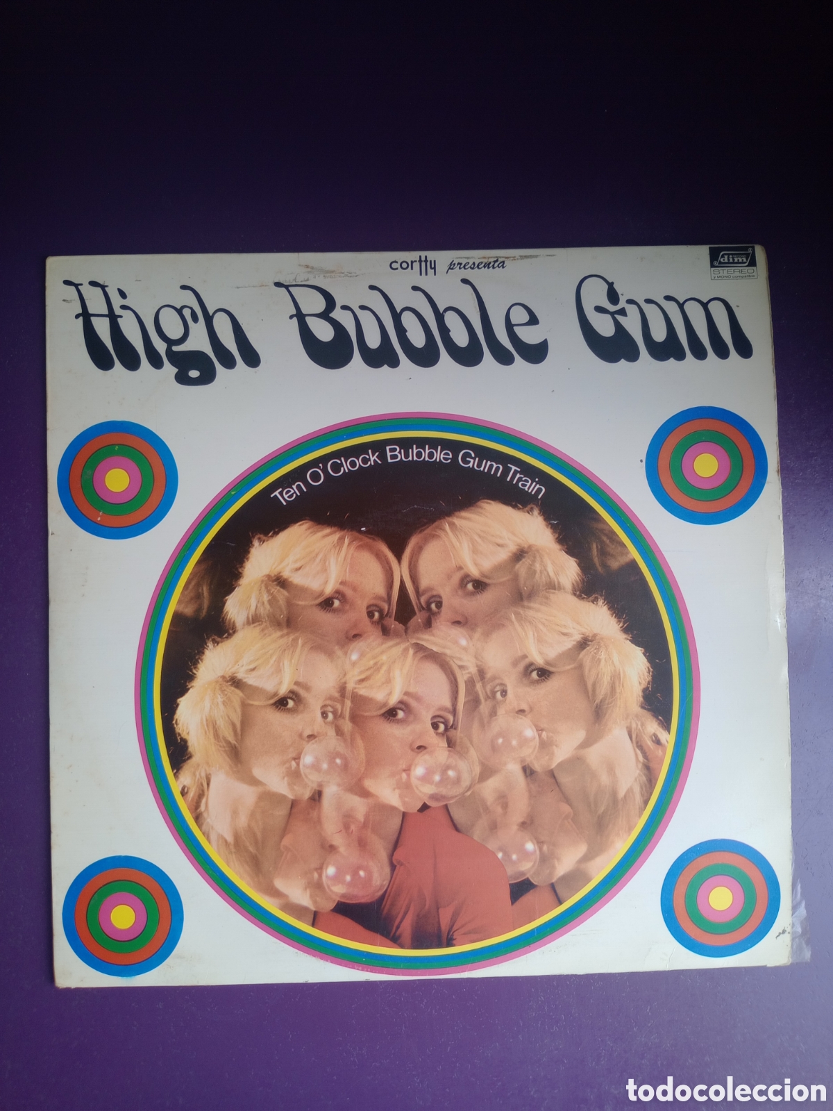 Discos de vinilo: Ten O'Clock Bubble Gum Train &ndash; High Bubble Gum - LP DIM 1970 - SIN APENAS USO - VERSIONES POP GLAM