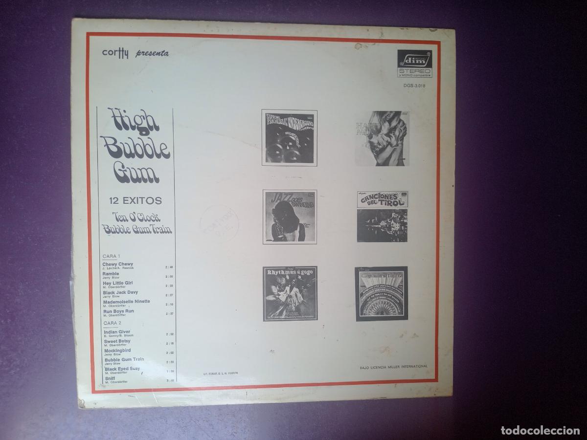 Discos de vinilo: Ten O'Clock Bubble Gum Train &ndash; High Bubble Gum - LP DIM 1970 - SIN APENAS USO - VERSIONES POP GLAM