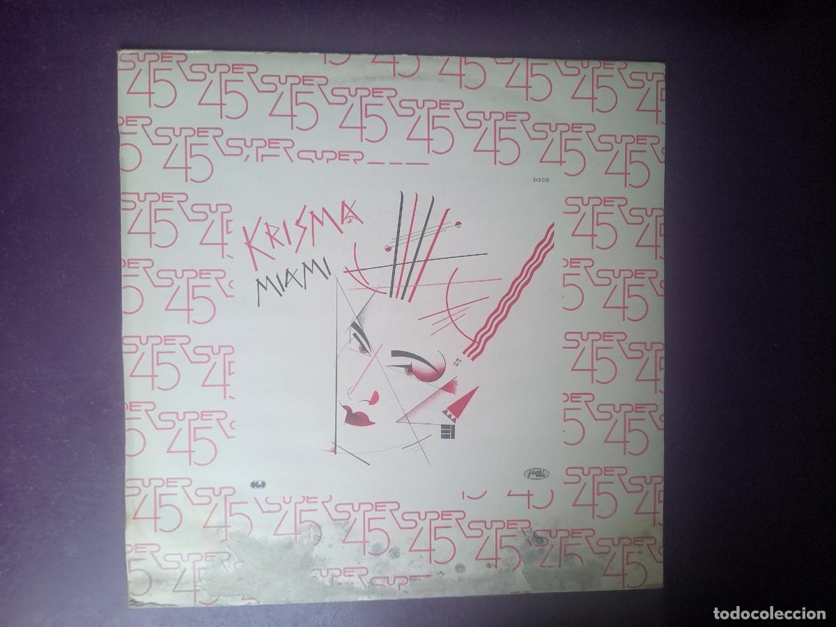 Discos de vinilo: Krisma &lrm;&ndash; Miami - MAXI FLUSH HISPAVOX 1982 - ELECTRONICA DISCO NEW WAVE 80'S - PORTADA DA&Ntilde;ADA,
