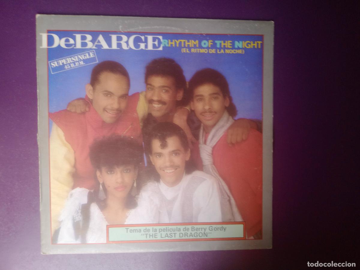 Discos de vinilo: DEBARGE &lrm;&ndash; RHYTHM OF THE NIGHT = EL RITMO DE LA NOCHE - MAXI MOTOWN 1985 - BSO ULTIMO DRAGON