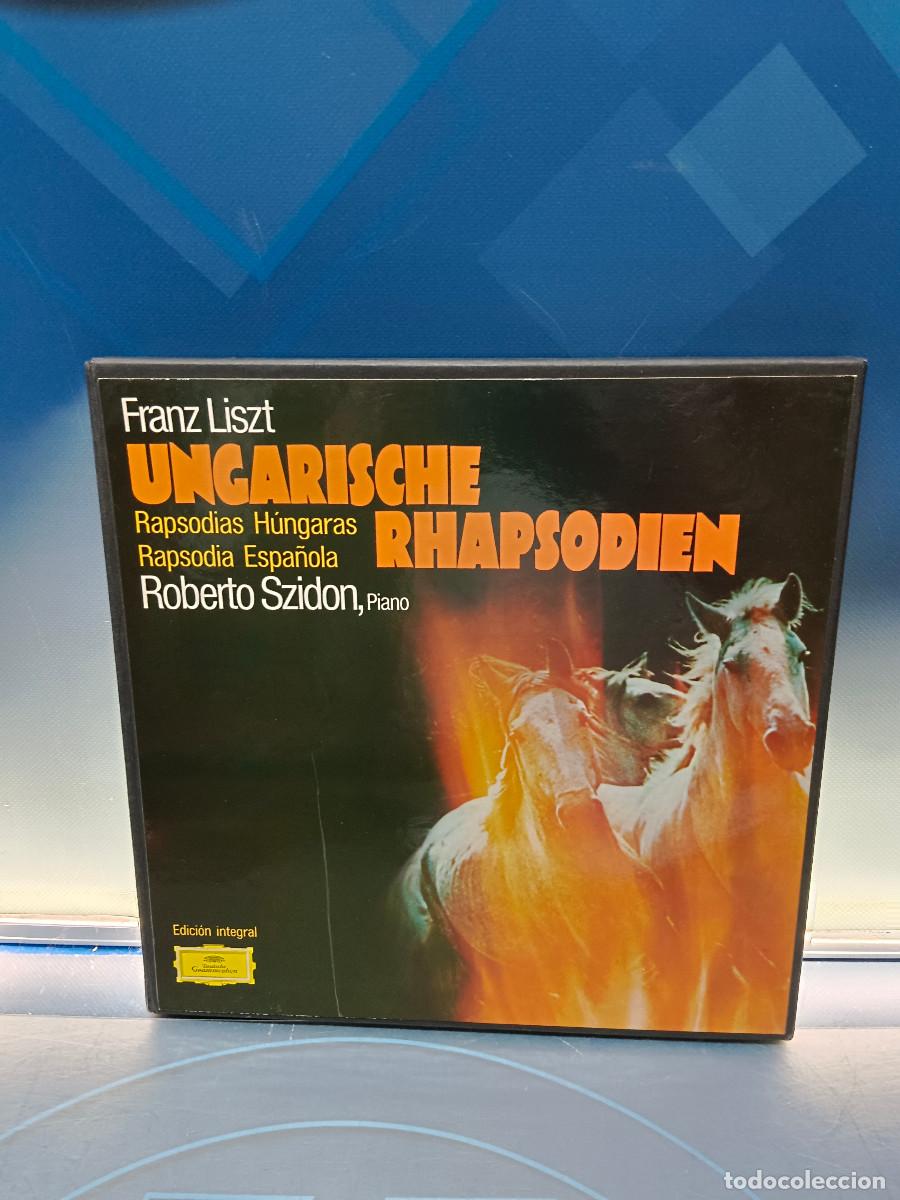 Discos de vinilo: lps, vinilos BOX, FRANZ LISZT. UNGARISCHE RHAPSODIEN. RAPSODIAS H&Uacute;NGARAS, RAPSODIA ESPA&Ntilde;OLA (3 LP'S)
