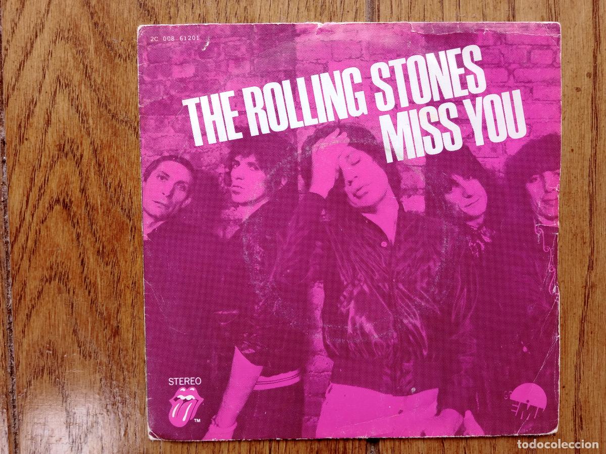 Discos de vinilo: The Rolling Stones - miss you + far away eyes