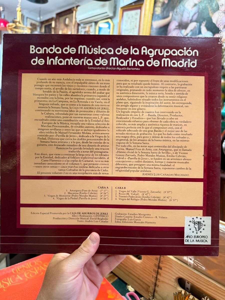 Discos de vinilo: LP NUESTRA TIERRA EN SEMANA SANTA - Foto 2
