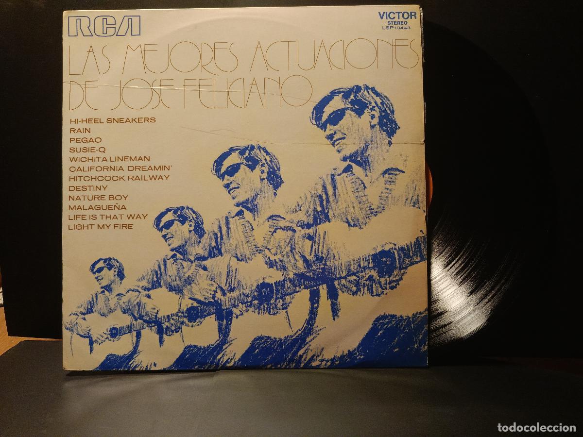 Discos de vinilo: JOSE FELICIANO. LAS MEJORES ACTUACIONES&hellip;. LP ESPA&Ntilde;A 1971 PDELUXE
