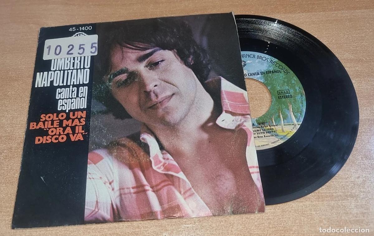 Discos de vinilo: UMBERTO NAPOLITANO Solo un baile mas CANTADO EN ESPA&Ntilde;OL 7&rdquo; SINGLE VINILO DEL A&Ntilde;O 1976 2 TEMAS