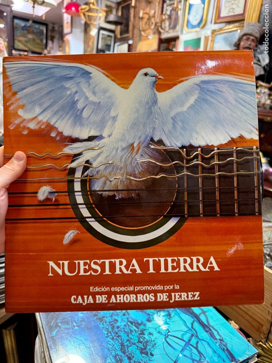 Discos de vinilo: LP NUESTRA TIERRA - EDICION ESPECIAL PROMOVIDA POR LA CAJA DE AHORROS DE JEREZ