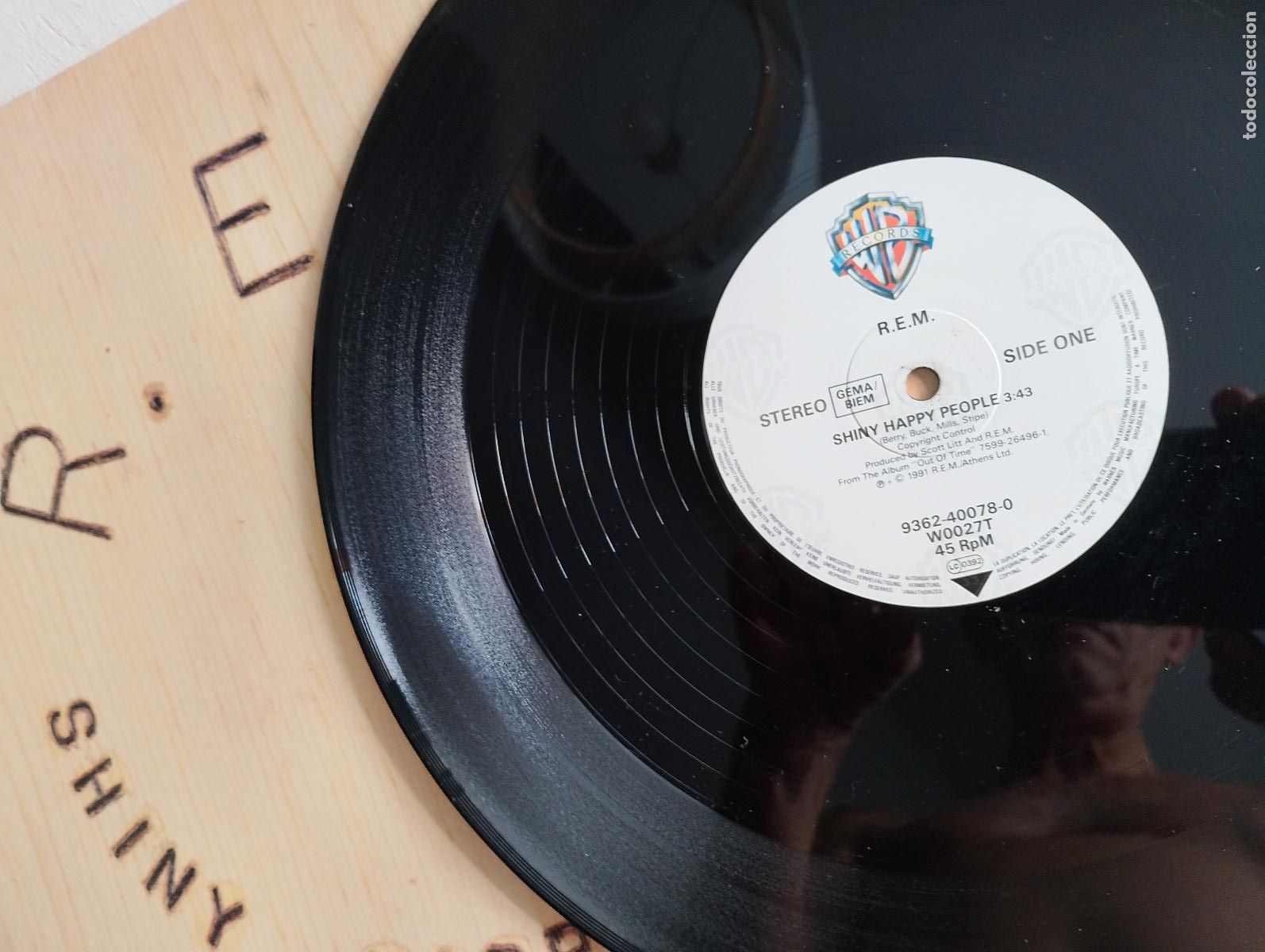 Discos de vinilo: R E M, shiny happy people, - Foto 3
