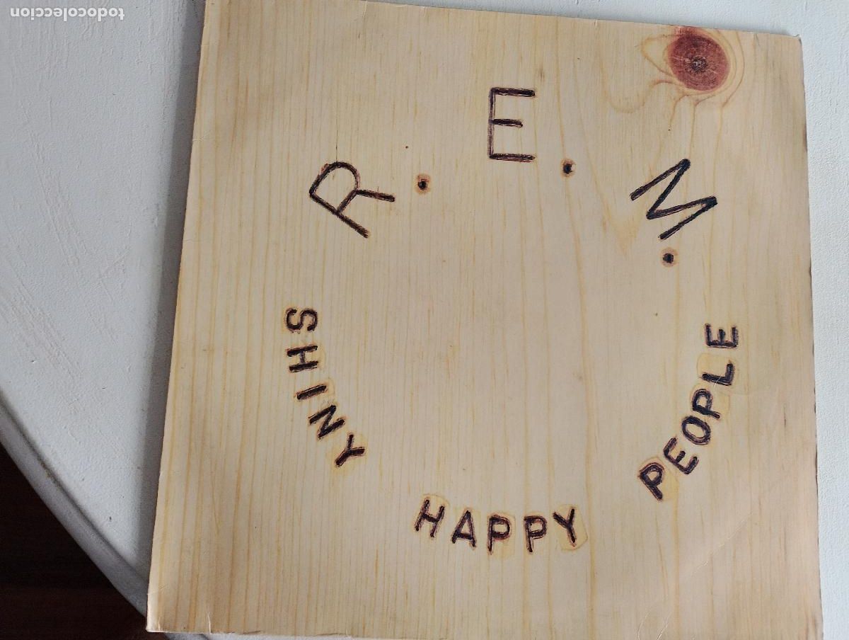 Discos de vinilo: R E M, shiny happy people,