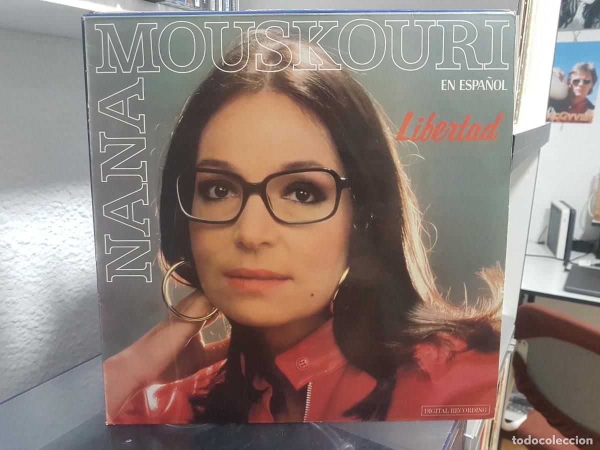 Discos de vinilo: D) Nana Mouskouri (en espa&ntilde;ol) &rdquo;Libertad&rdquo; Lp a&ntilde;o 1986 - LEER DESCRIPCION