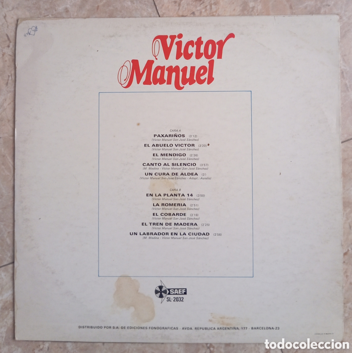 Discos de vinilo: VINILOS VICTOR MANUEL - Foto 2