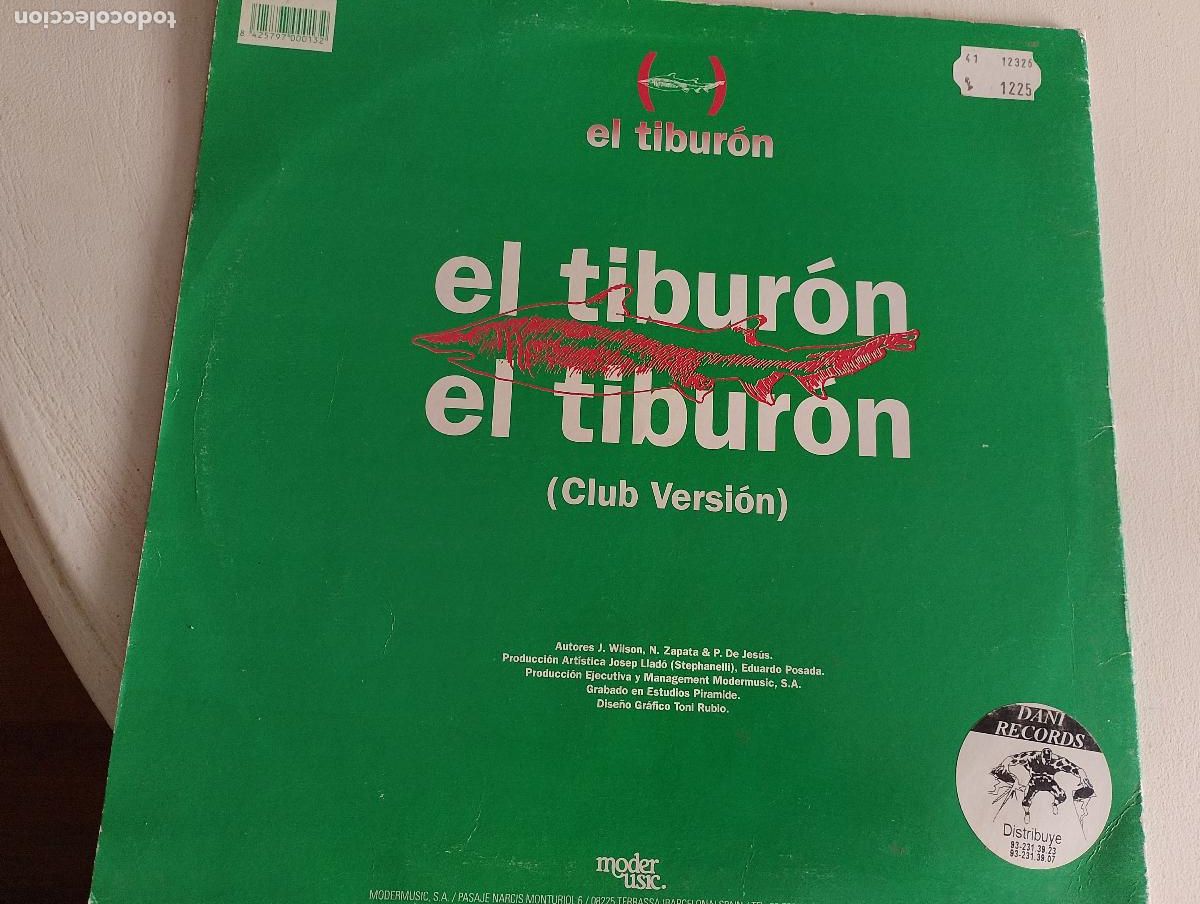 Discos de vinilo: el tiburon, el tiburon, club version, 1995 - Foto 3